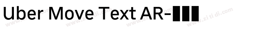 Uber Move Text AR字体转换
